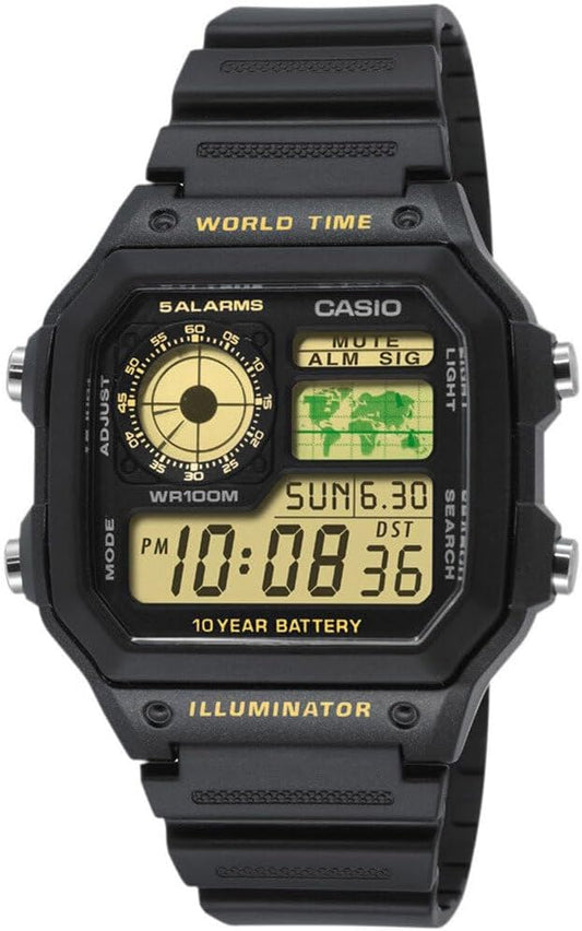 HOTCasio Classic Black Watch AE1200WH-1B
