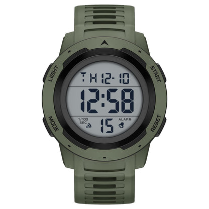 HOTGOLDEN HOUR Mens Waterproof Digital Sport Watches Wide Screen Easy Read Display Military Style with Rubber Strap