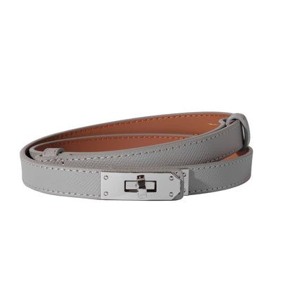 HOTOvekaut Women Skinny Leather Belt Solid Color Alloy Turn Lock Adjustable Waistband for Dresses Jeans Coats