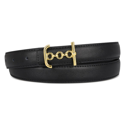 HOTAurolran Women's Leather Belt with Buckle - Ideal for Dresses, Jeans, and Coats