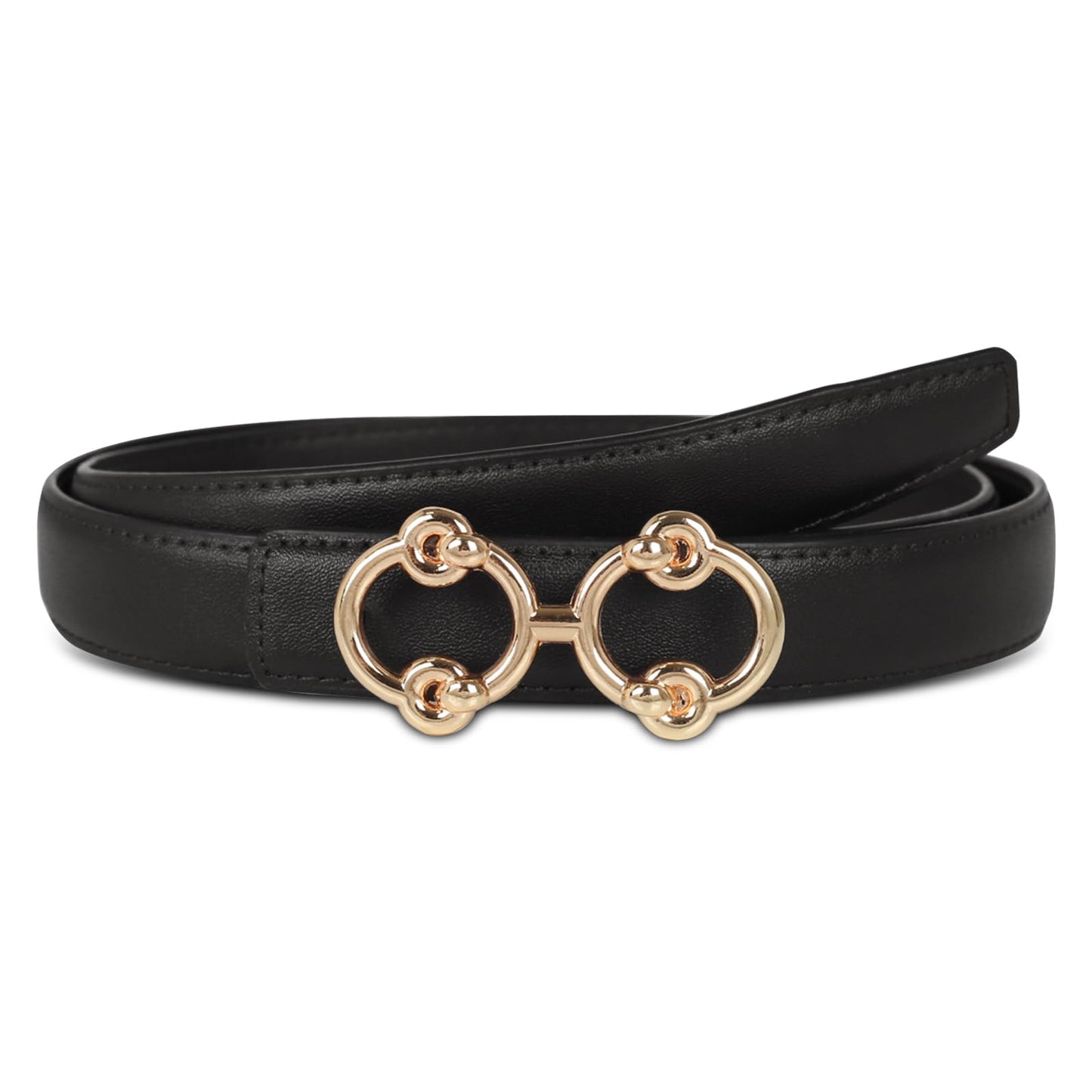 HOTAurolran Women's Leather Belt with Buckle - Ideal for Dresses, Jeans, and Coats