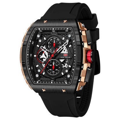 HOTMini Focus Men's Watch Fashion Sport Wrist Watches (Chronograph/Waterproof/Luminous/Calendar) Silicon Strap Quartz Watches for Men