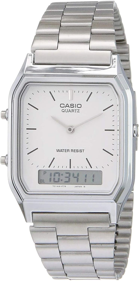 HOTCasio - Mens Watch - AQ230A7D, Silver, Core