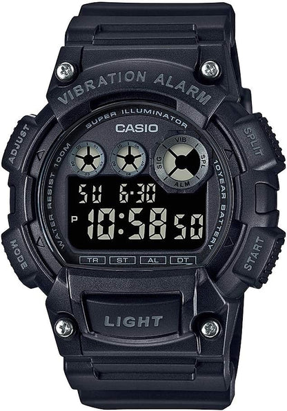 HOTCasio W735H Series | Men’s Digital Watch | 1/100 SEC Stopwatch | Countdown Timer | Super Illuminator LED Light | 100 M Water Resistance | Daily Alarm | Auto Calendar | Dual Time | 10 Yr Battery