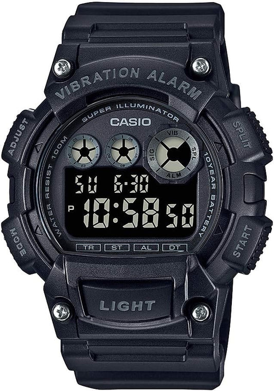 HOTCasio W735H Series | Men’s Digital Watch | 1/100 SEC Stopwatch | Countdown Timer | Super Illuminator LED Light | 100 M Water Resistance | Daily Alarm | Auto Calendar | Dual Time | 10 Yr Battery