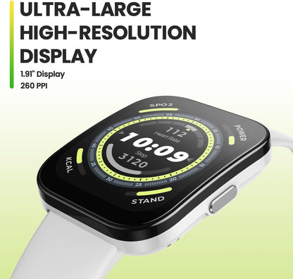 HOTAmazfit Bip 5 Smart Watch 46mm, GPS, Amazon Alexa Built-in, Bluetooth Calling, 10-Day Battery, Heart-Rate & VO2 Max, Sleep Health Monitoring, AI Fitness Tracker App, for Android & iPhone, Black