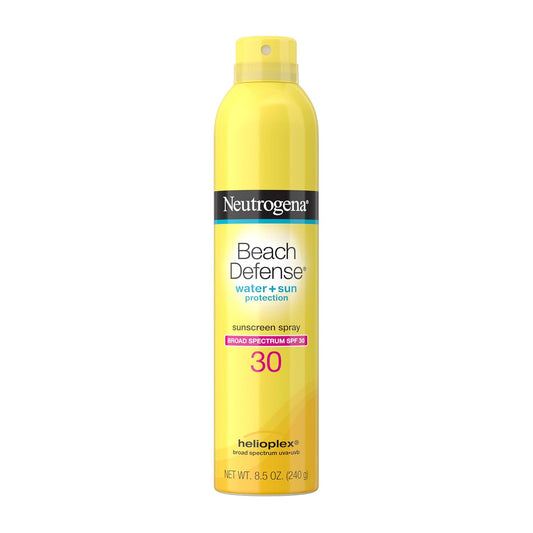 HOTNeutrogena Beach Defense SPF 30 Sunscreen Spray, Broad Spectrum, Lightweight & Fast Absorbing, Oxybenzone & Octinoxate Free, Hawaii Act 104 Compliant Face & Body Sunscreen, 8.5 oz