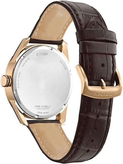 HOTCitizen Men's Classic Eco-Drive Watch with 3-Hand Day and Date
