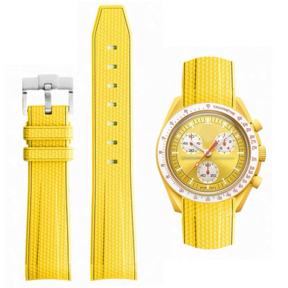 HOTBands for Moonswatch Watch Rubber for Omega x Swatch MoonSwatch 20mm Rolex Seiko Watch Silicone Men with Stainless Steel Replacement Bracelet Original Bracelet Omega x Swatch MoonSwatch Speedmaster