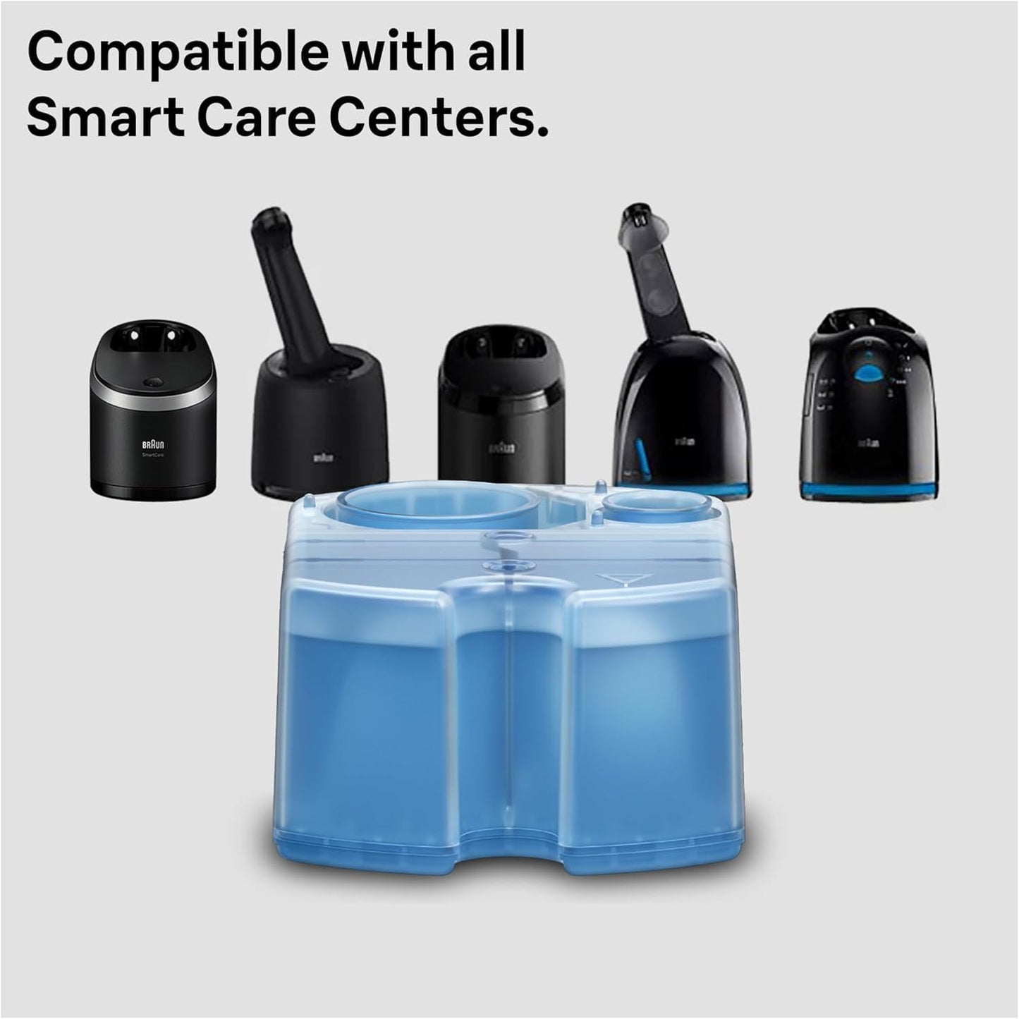 HOTBraun Clean & Renew Refill Cartridges CCR, Replacement Shaver Cleaner Liquid Solution for Clean&Charge System, Pack of 10