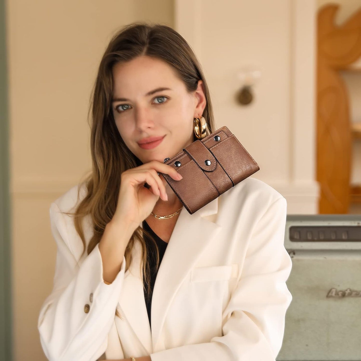 HOTCLUCI Crossbody Bags for Women Bundle with Small Wallet for Women