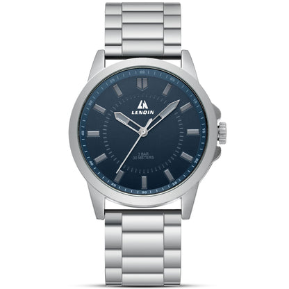 HOTLN LENQIN Mens Watches Waterproof Stainless Steel Watch for Men Analog Quartz Fashion Business Designer Wristwatch