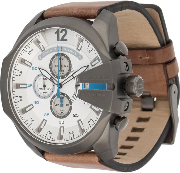 HOTDiesel Mega Chief Watch for Men, Chronograph Men's Watch