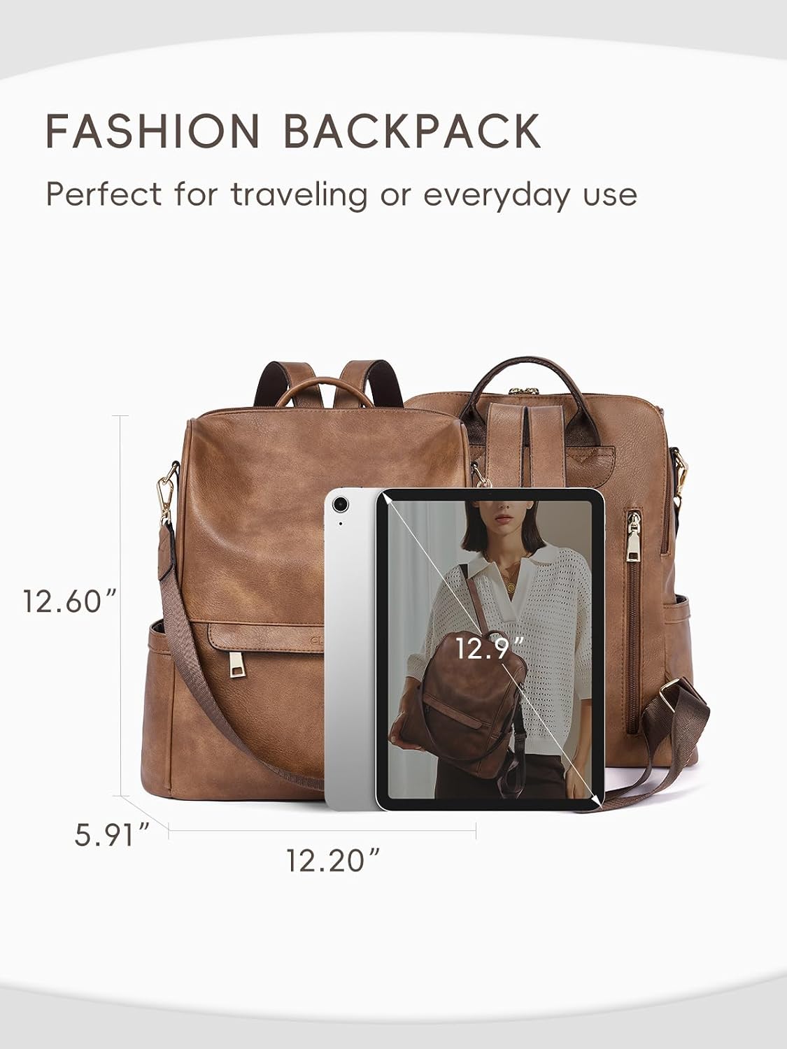 HOTCLUCI Backpack Purse for Women Bundle with Wallets for Women