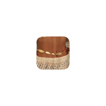 HOTRINHOO Metal Waist Chain Belt for Women Cowgirl Chain Concho Belts for Dresses Jeans Country Concert Outfit
