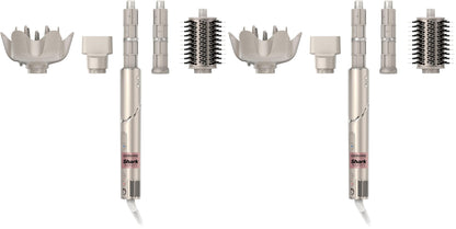 HOTShark FlexStyle | Air Multi-Styler & Drying System | Hair Dryer Brush for Blowouts with Coanda Auto- Wrap Curlers, Oval & Paddle Brush & Concentrator Attachment | Stone | HD430