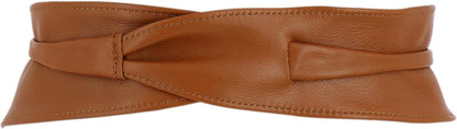 HOTFASHIONGEN - Woman Italian leather Obi belt, CASSIANE