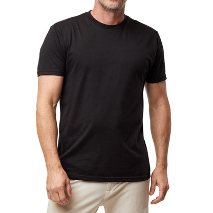 HOTFresh Clean Threads Men's Crew Neck T-Shirts – Short Sleeve, Fitted Style, Soft Cotton-Poly Blend, Tag-Free Comfort