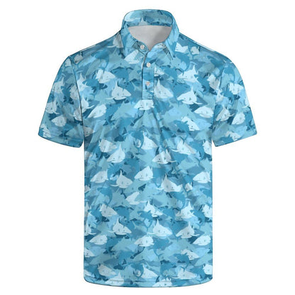 HOTGolf Polos for Men Funny Moisture Wicking Golf Shirts Performance Quick-Dry Polo Shirts Short Sleeve