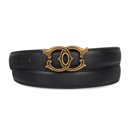 HOTAurolran Women's Leather Belt with Buckle - Ideal for Dresses, Jeans, and Coats