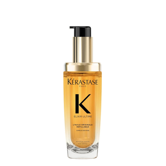 HOTKerastase Elixir Ultime Refillable Hair Oil - Hydrates & Smoothes Frizz, Adds Shine, With Wild Camellia, Sandalwood and Freesia Fragrance, Nourishes & Strengthens Hair