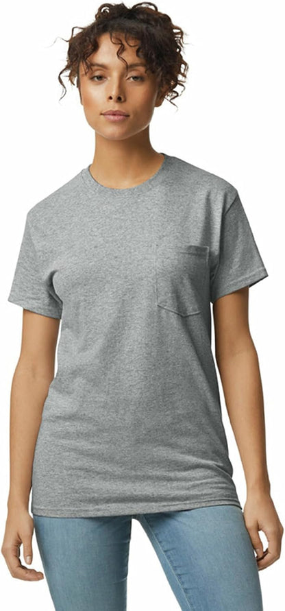 HOTGildan Adult Ultra Cotton T-Shirt with Pocket, Style G2300, 2-Pack