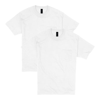 HOTHanes Men's Beefy-t Pocket, Heavyweight Cotton Pocket Tee for Men, Full-Cut T-Shirt, 1 Or 2 Pack