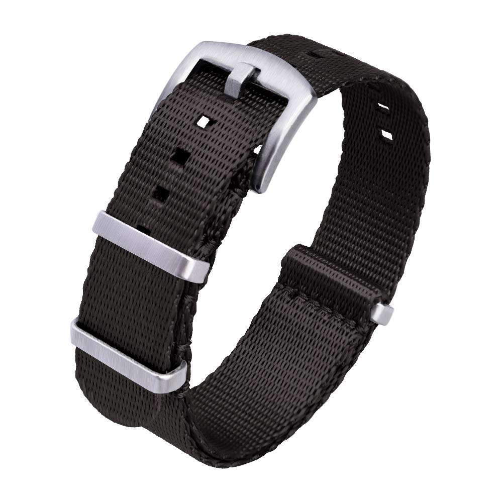 HOTRitche Military Ballistic Nylon Watch Strap with Heavy Buckle 18mm 20mm 22mm Premium Nylon Watch Bands for Men Women