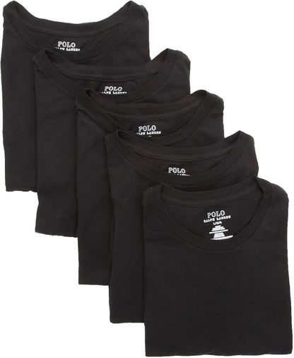 HOTPOLO RALPH LAUREN Slim Fit Undershirt w/Wicking 5-Pack Crews