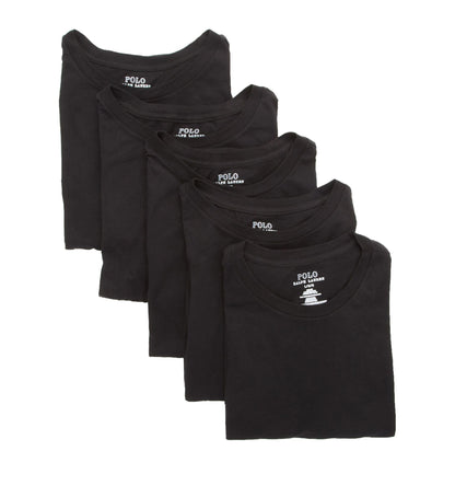HOTPOLO RALPH LAUREN Slim Fit Undershirt w/Wicking 5-Pack Crews