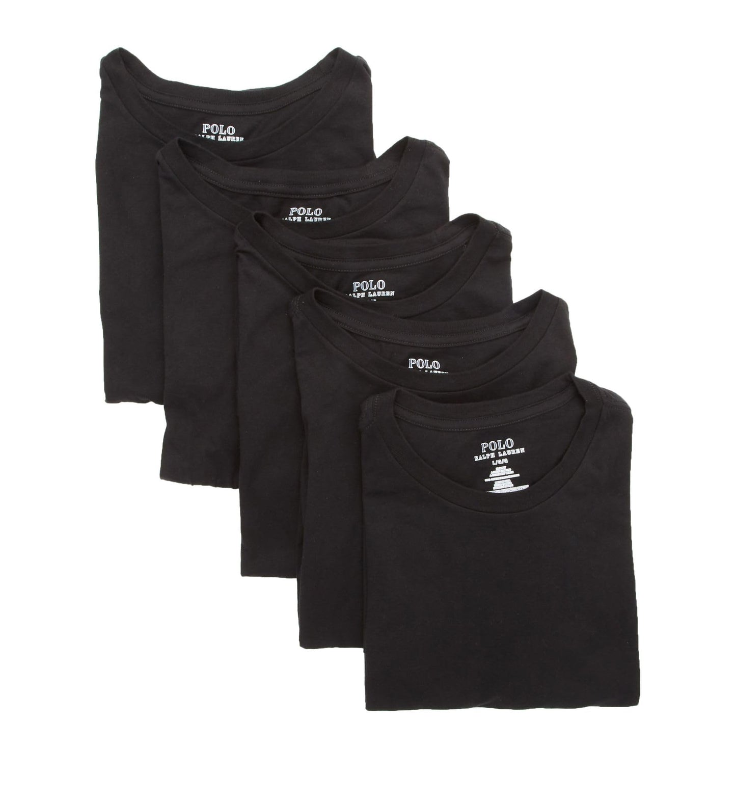HOTPOLO RALPH LAUREN Slim Fit Undershirt w/Wicking 5-Pack Crews