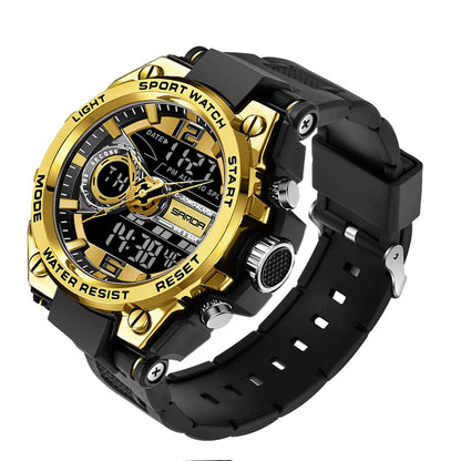 HOTKXAITO Men's Watches Sports Outdoor Waterproof Military Watch Date Multi Function Tactics LED Alarm Stopwatch