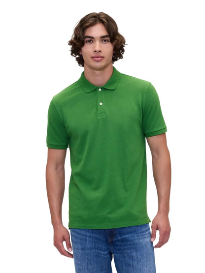 HOTGap Men's Stretch Pique Polo Shirt