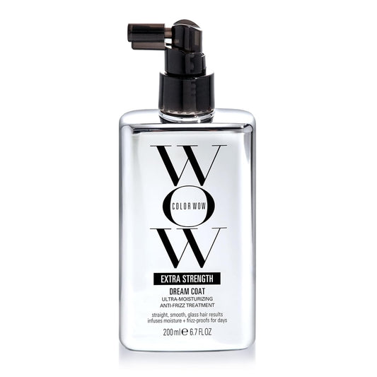 HOTCOLOR WOW Extra Strength Dream Coat, Ultra-Moisturizing Anti-Humidity Treatment with Heat Protectant for Glassy, Frizz-Prone Hair