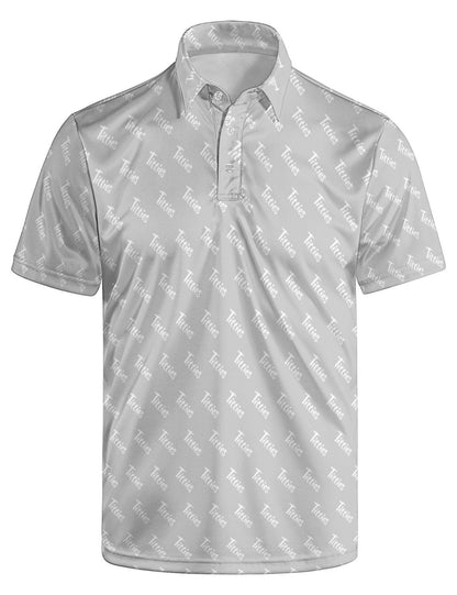 HOTGolf Polos for Men Funny Moisture Wicking Golf Shirts Performance Quick-Dry Polo Shirts Short Sleeve