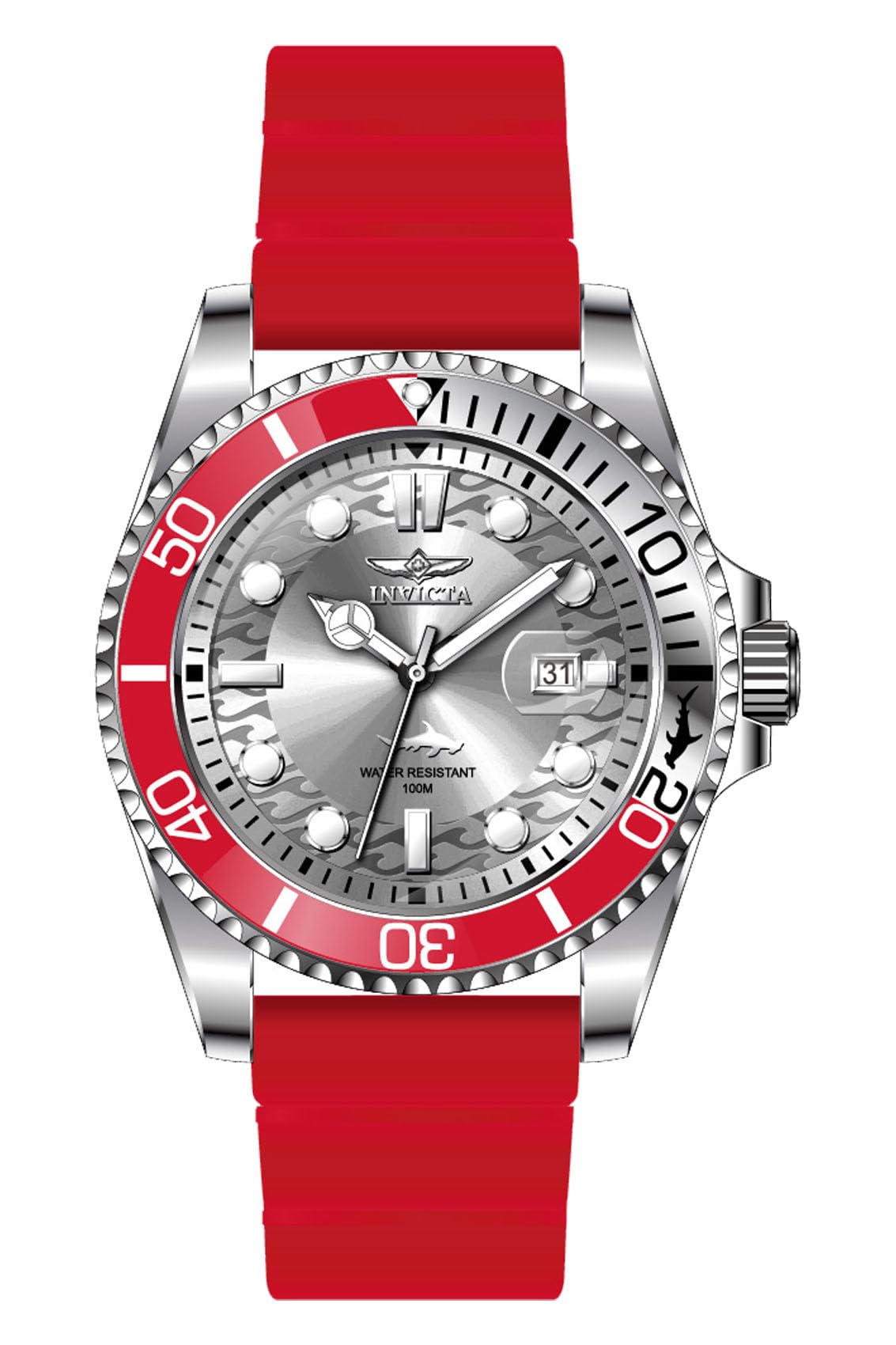 HOTInvicta Pro Diver Men 43mm Stainless Steel Steel Black dial