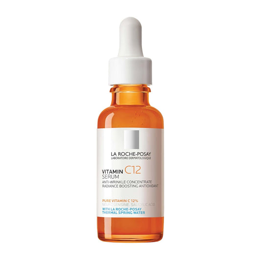 HOTLa Roche-Posay Vitamin C Serum for Face with Salicylic Acid, 1oz | Hydrating and brightening serum featuring hyaluronic acid that helps boost radiance and reduce wrinkles. Paraben free.