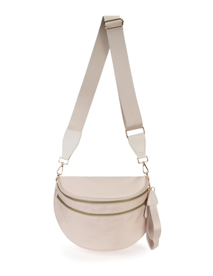 HOTFEIBOON Spacious Nylon Crossbody Bag Bum Bag Handbags Wallets Purses Trendy Shoulder Bag for Women
