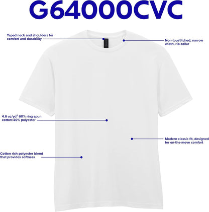 HOTGildan Adult Softstyle CVC Short Sleeve T-Shirt, Style G67000, Multipack