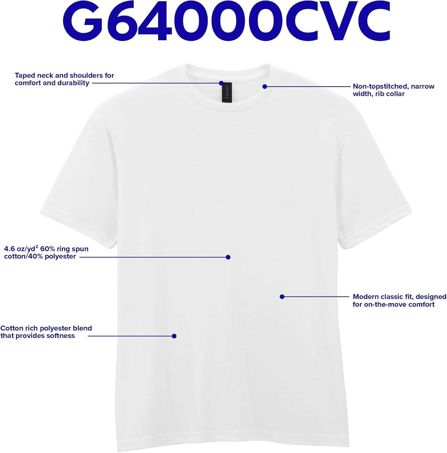HOTGildan Adult Softstyle CVC Short Sleeve T-Shirt, Style G67000, Multipack