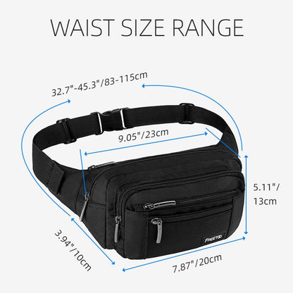 HOTFREETOO Waist Pack Bag Fanny Pack for Men&Women Hip Bum Bag with Adjustable Strap for Outdoors Workout Traveling Casual Running Hiking Cycling