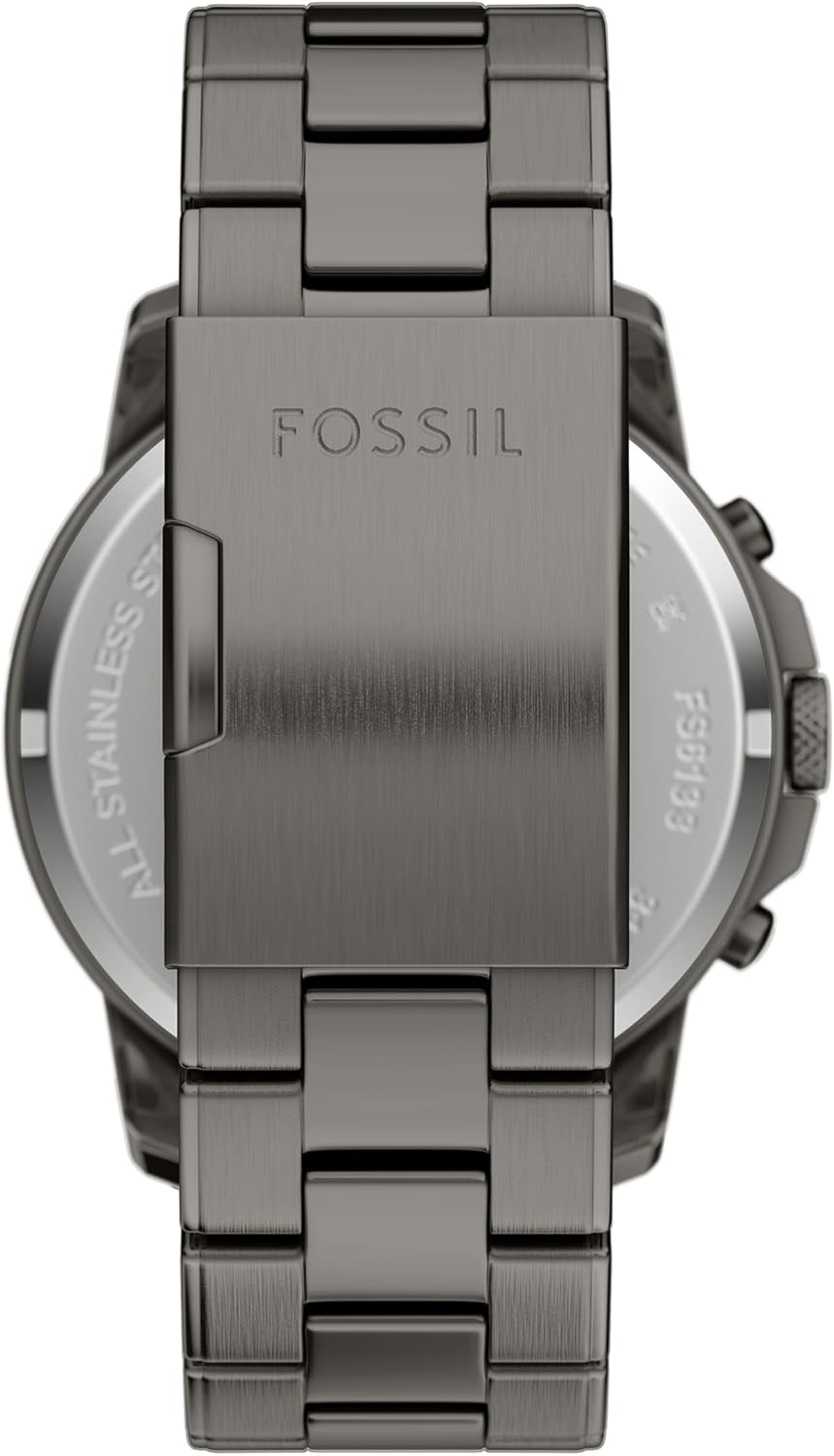 HOTFossil Men's Watch, Grant Quartz Stainless Steel Chronograph Watch for Men