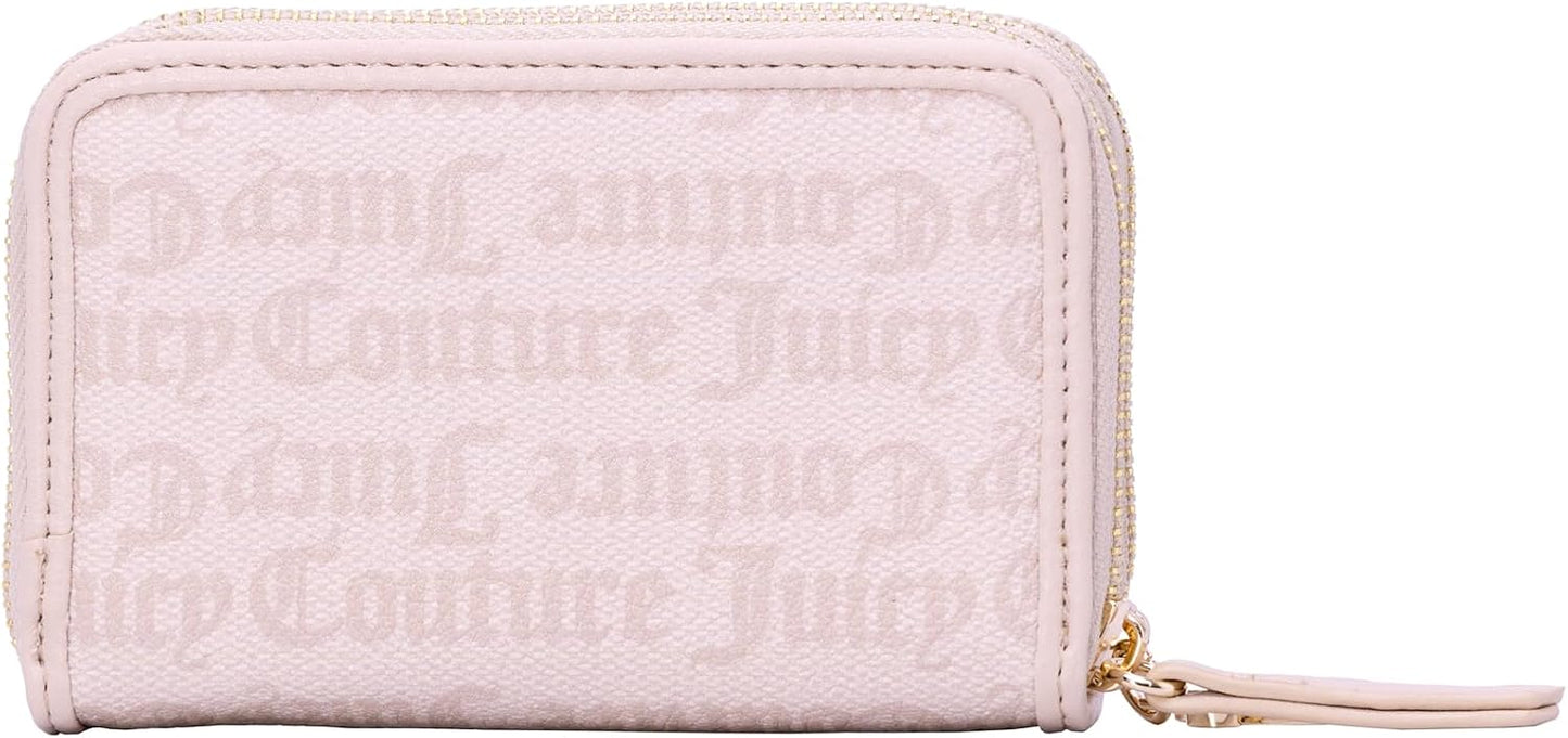 HOTJuicy Couture Women's State of My Heart Wallet with Zip Closure, Stylish & Functional Accessory for Cards