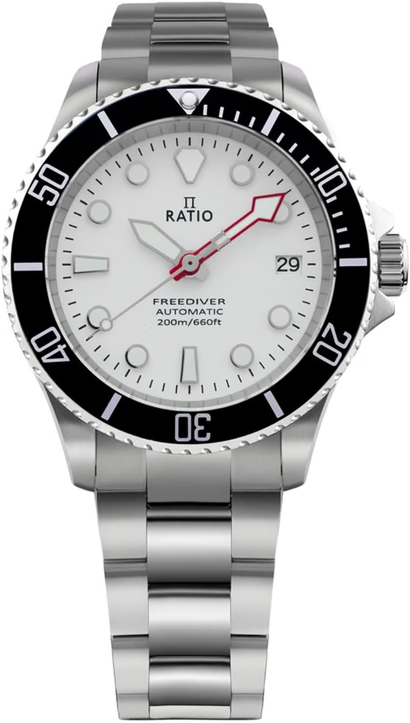 HOTRATIO FreeDiver Sapphire Crystal Diver Watch Japanese Automatic Movement Dive Watch 200m Water Resistant Diving Watch