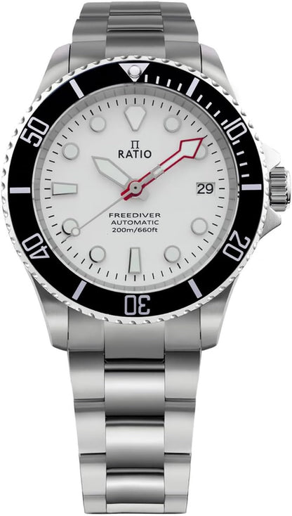 HOTRATIO FreeDiver Sapphire Crystal Diver Watch Japanese Automatic Movement Dive Watch 200m Water Resistant Diving Watch