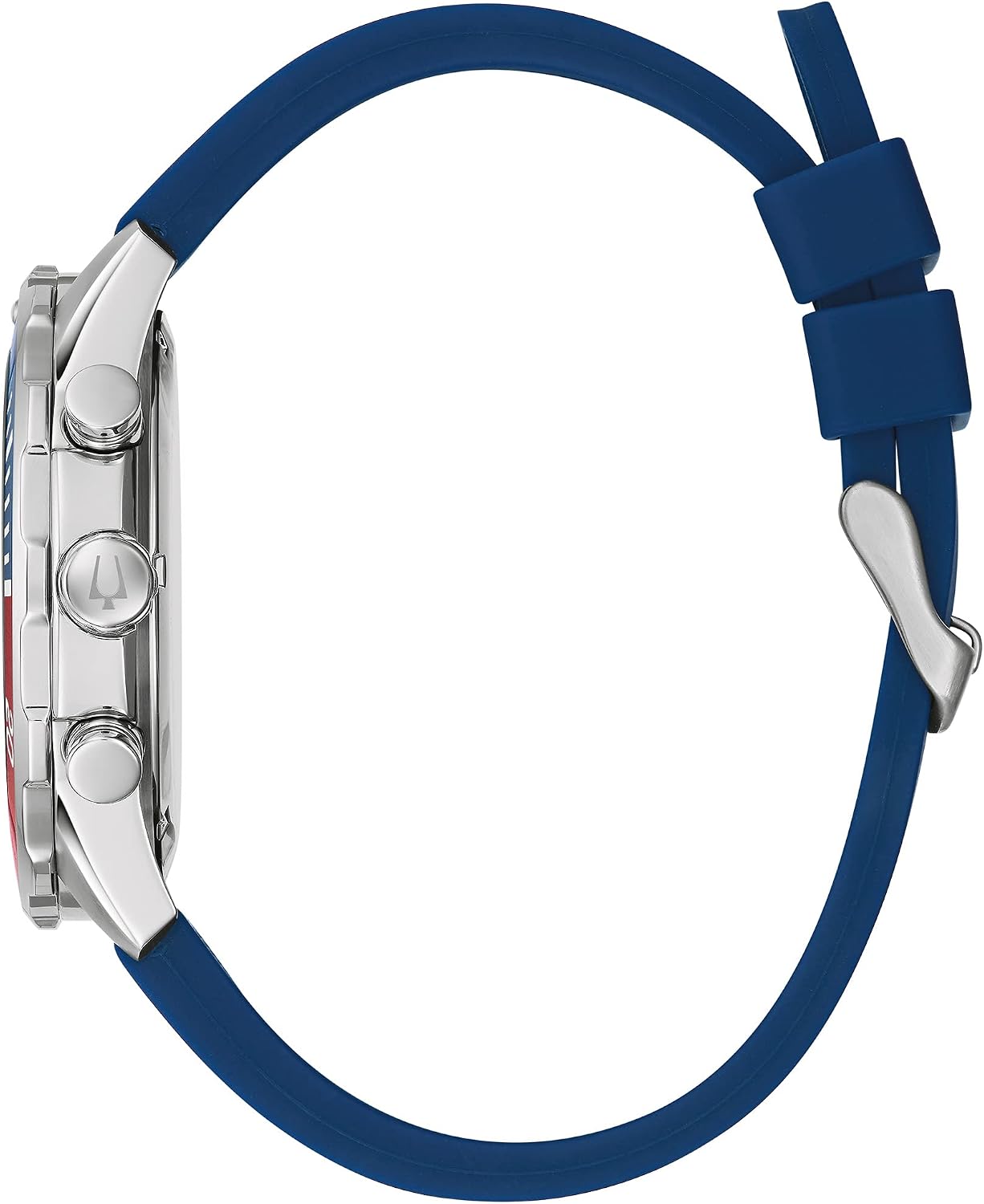 HOTBulova Men's Sport 6-Hand Chronograph Quartz Watch with Silicone Strap, 24 Hour Time, Calendar Date, Luminous Hands and Markers, 100M Water Resistant, 44mm Style: 98A288