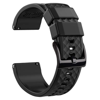 HOTRitche Christmas Gift Silicone Watch Bands 18mm 20mm 22mm 24mm Quick Release Rubber Watch Bands for Men, White Elephant Gifts, Stocking Stuffers For Men