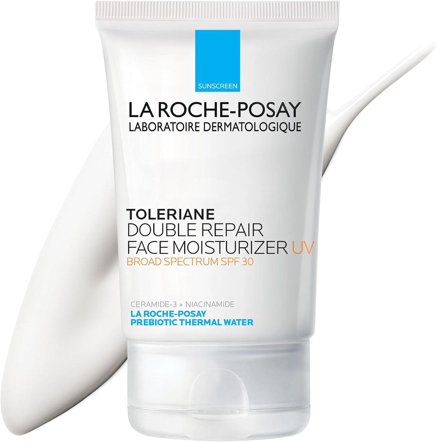 HOTToleriane Double Repair UV SPF Moisturizer for Face, Daily Facial Moisturizer with Sunscreen SPF 30