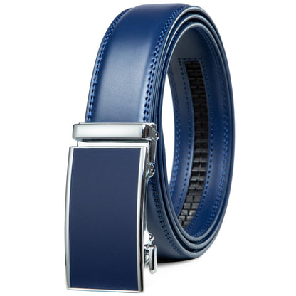 HOTFounders & C Men's Ratchet Belt 1 3/8",Leather Dress Belt Adjustable with Click Sliding Buckle Trim to Exact Fit