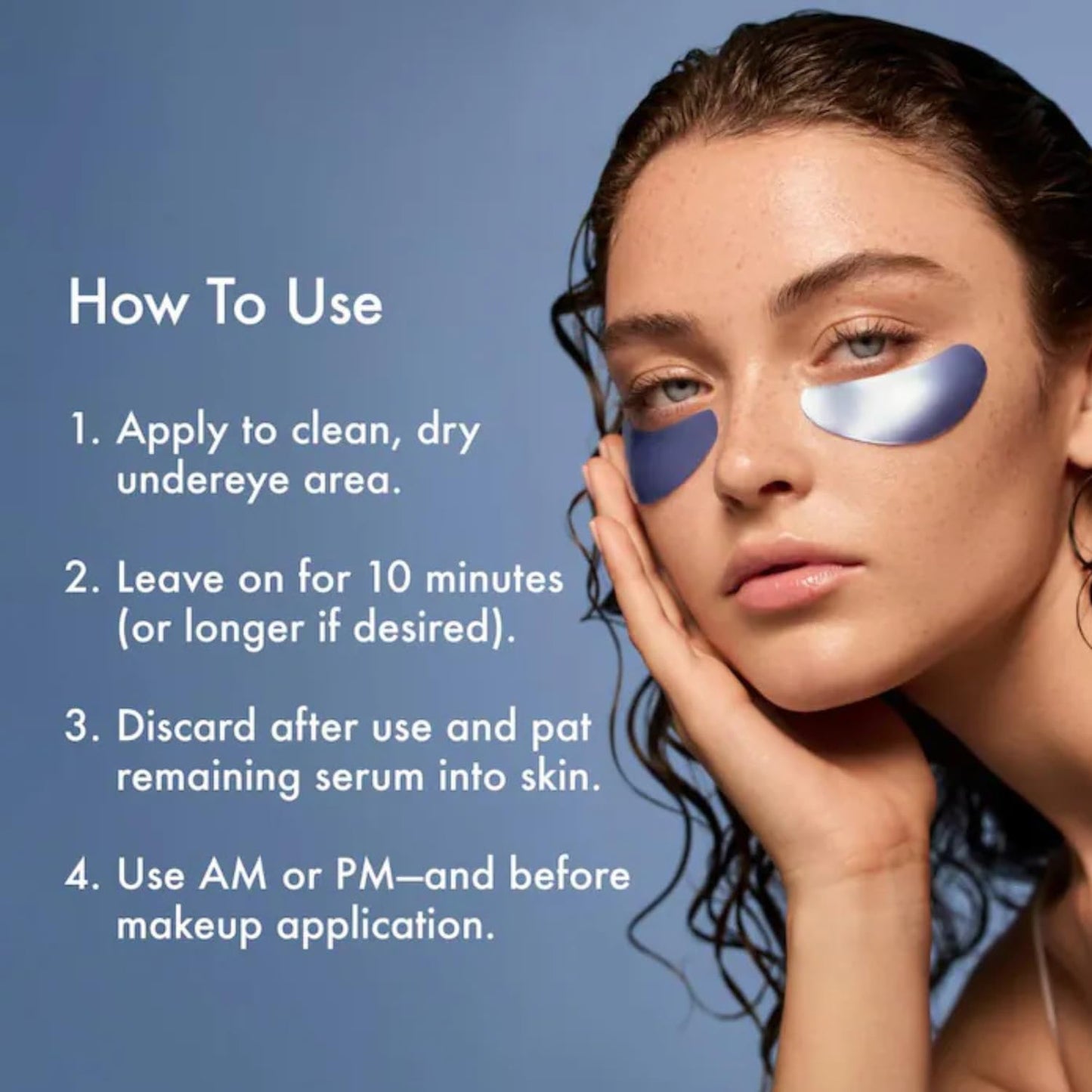 HOTSummer Fridays Jet Lag Hydrating Eye Patches - De-puffing Hydrogel Under Eye Masks with Hyaluronic Acid, Caffeine + Peptides - Soothing + Refreshing At-Home + Travel Skin Care (6 Pairs)